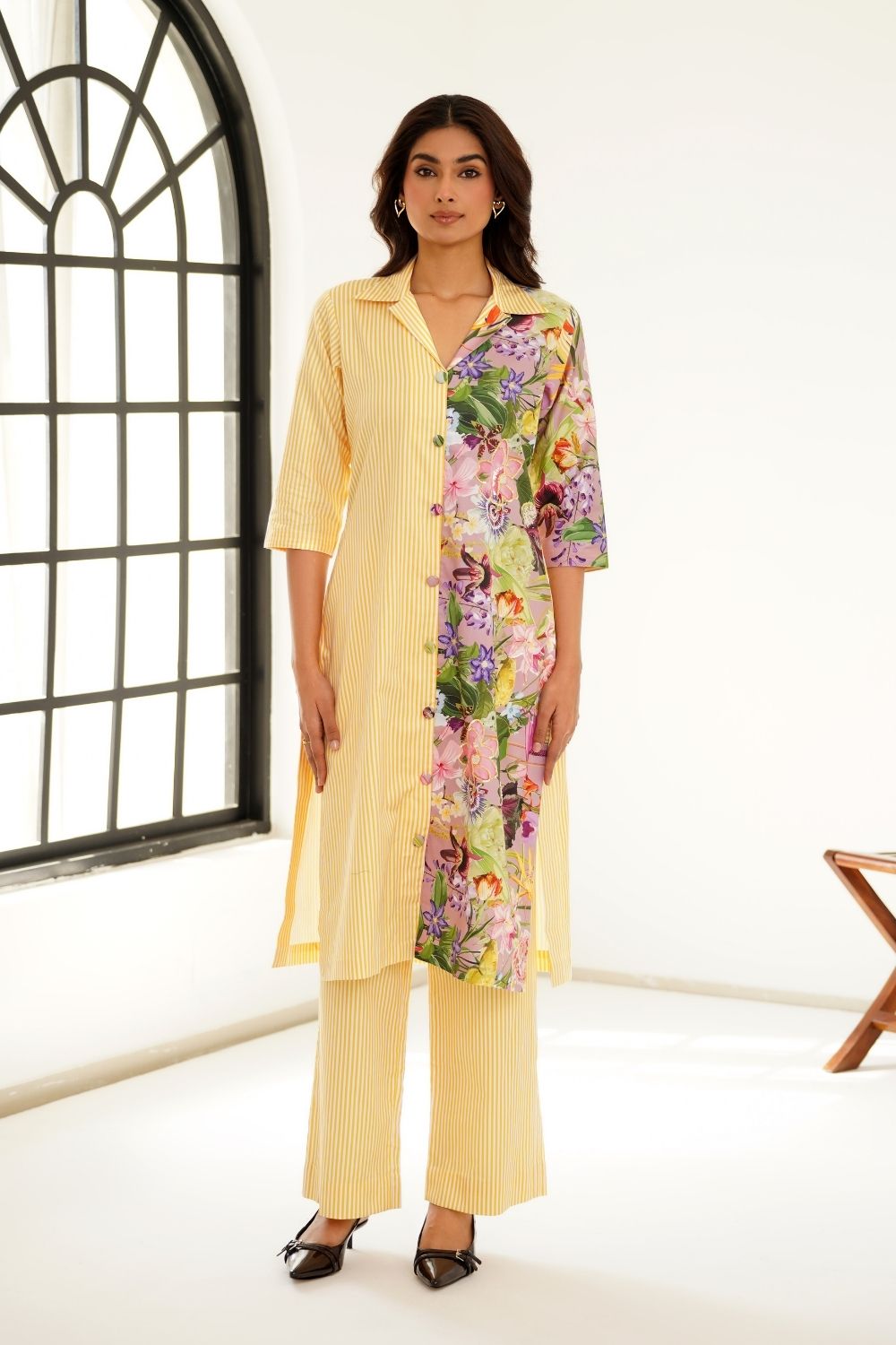 Pastel garden kurta set