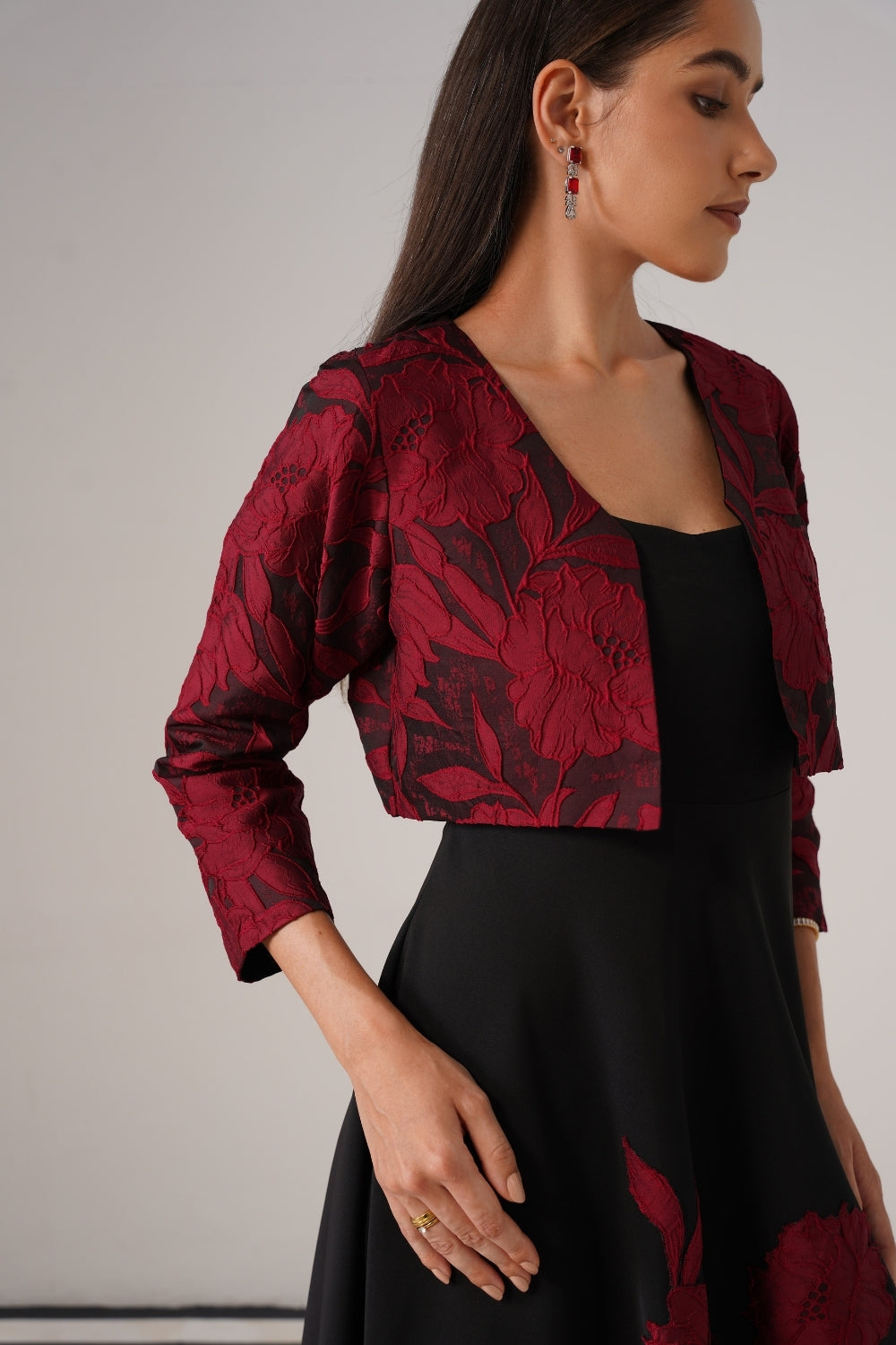 Berry Overlay Dress