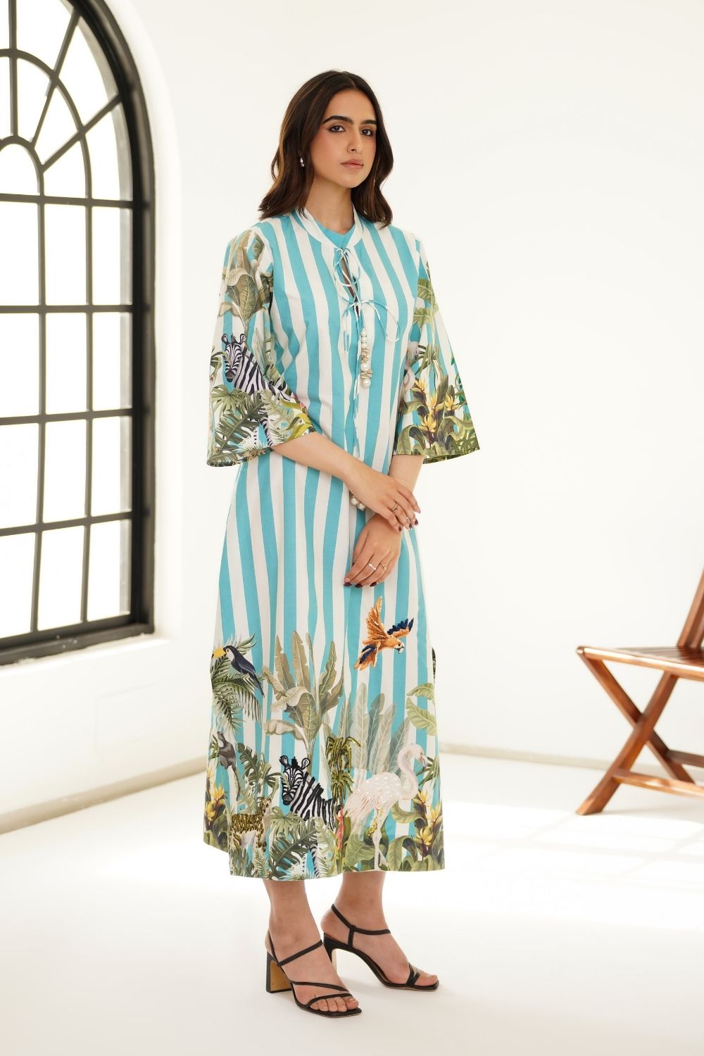 Azure forest dress