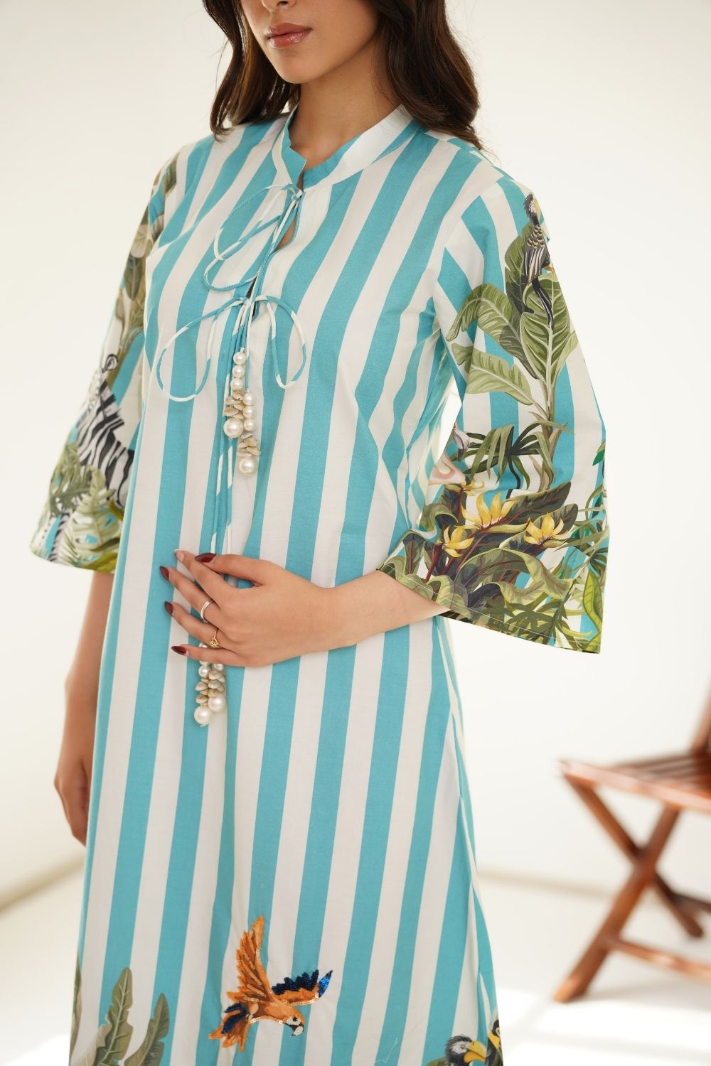 Azure forest dress