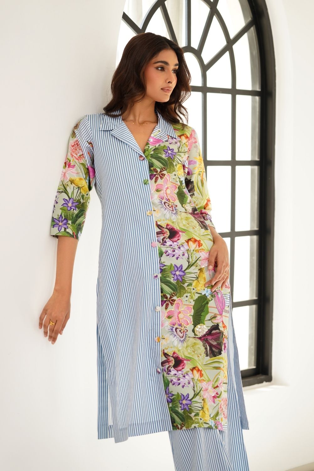 Pastel garden kurta set