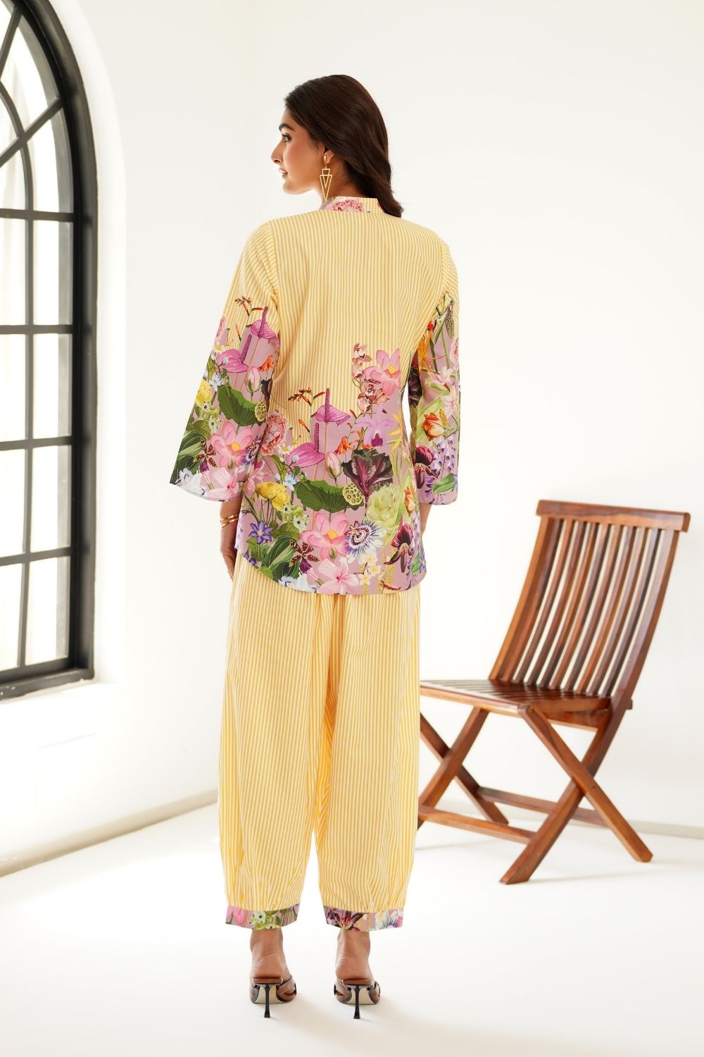 Pastel Garden Dhoti Set