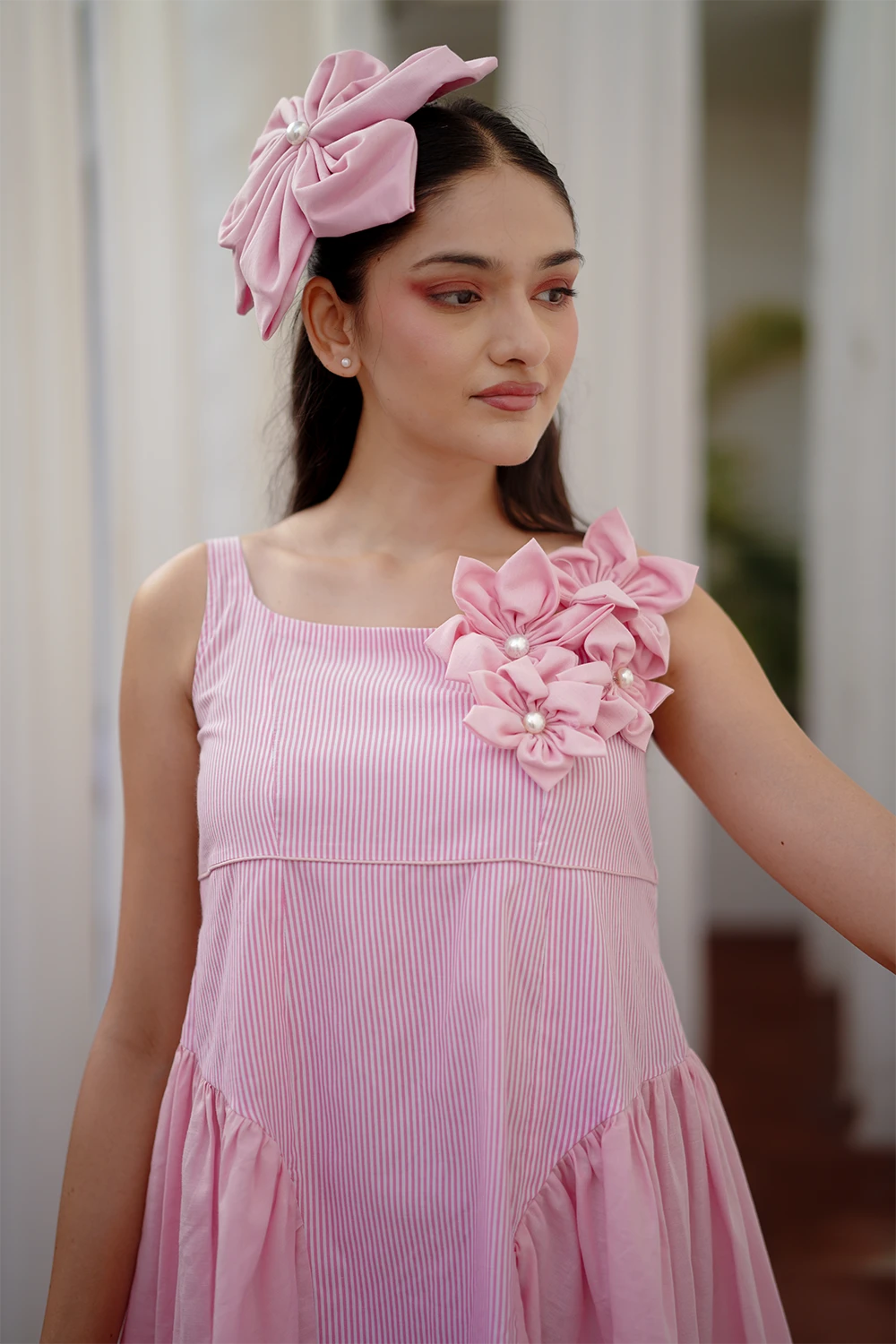 Petal puff dress