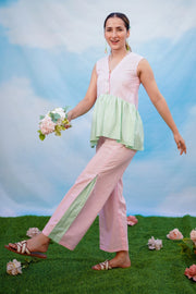 Peplum Parfait Set - Pink