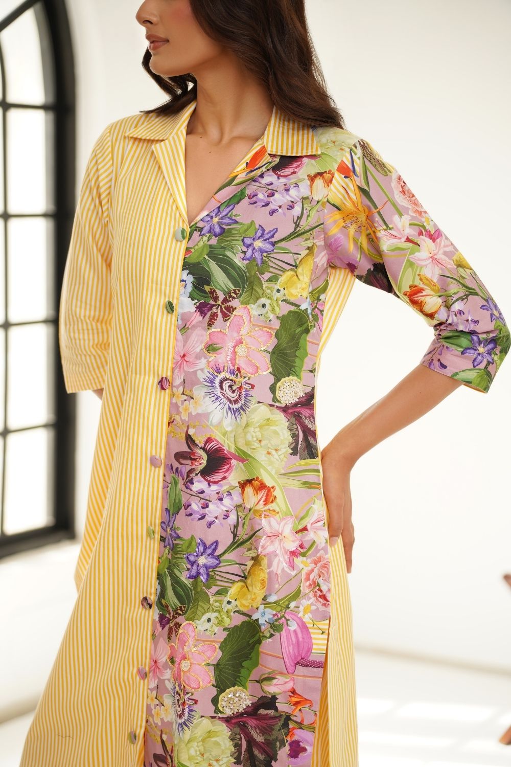 Pastel garden kurta set