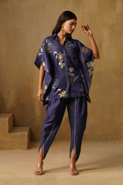 Noor Dhoti Set - Indigo
