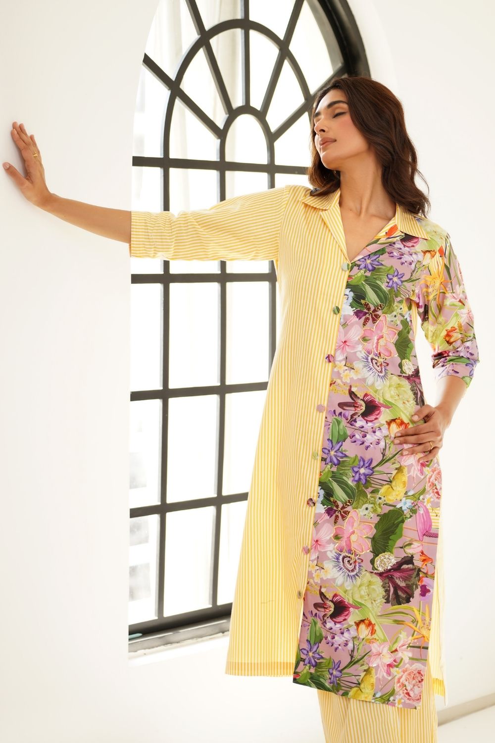 Pastel garden kurta set