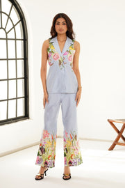 Pastel garden Coord set - Blue
