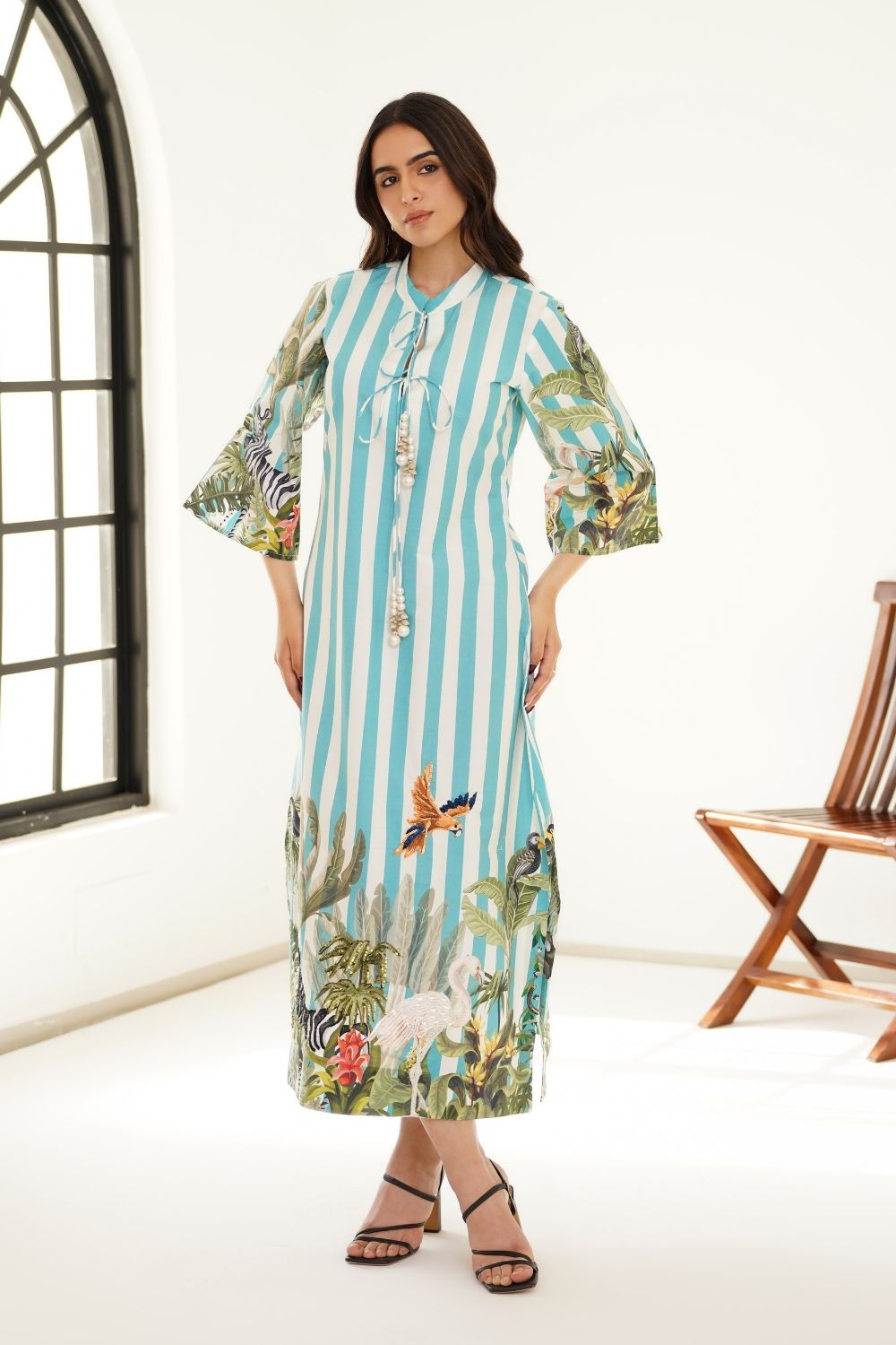 Azure forest dress