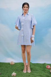 Petal Play Dress - Blue