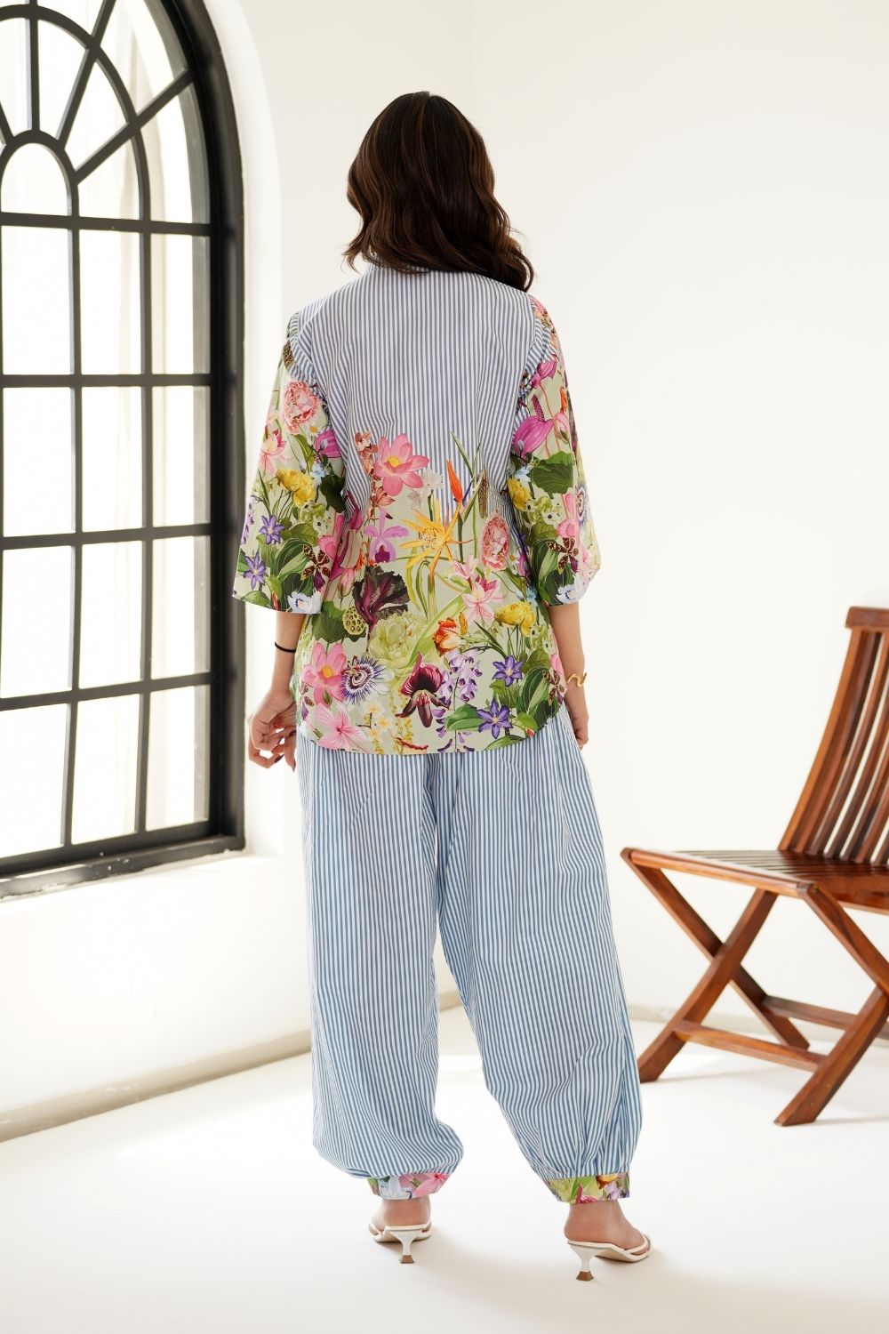 Pastel Garden Dhoti Set
