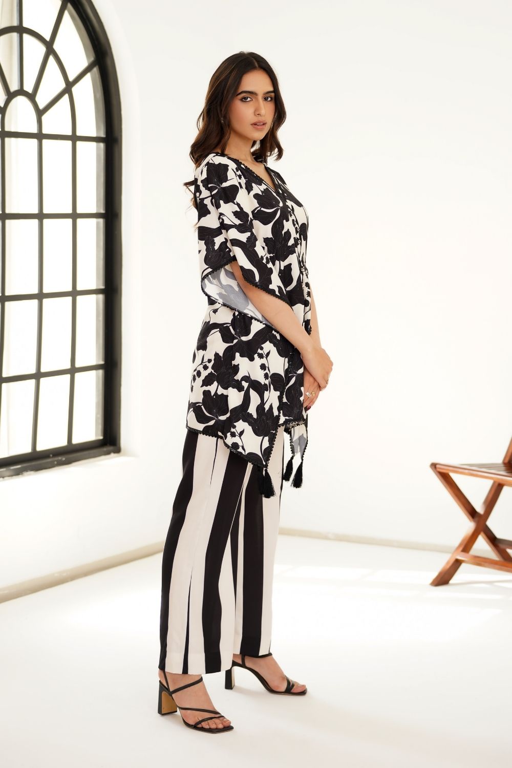 Noir kaftan Coord set