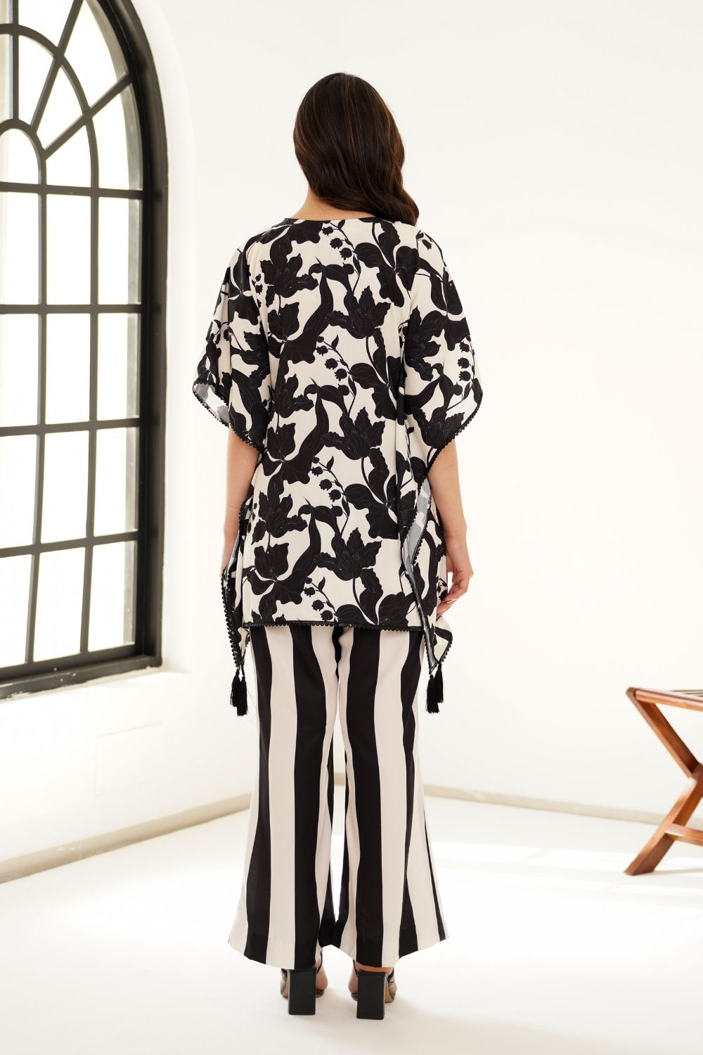 Noir kaftan Coord set