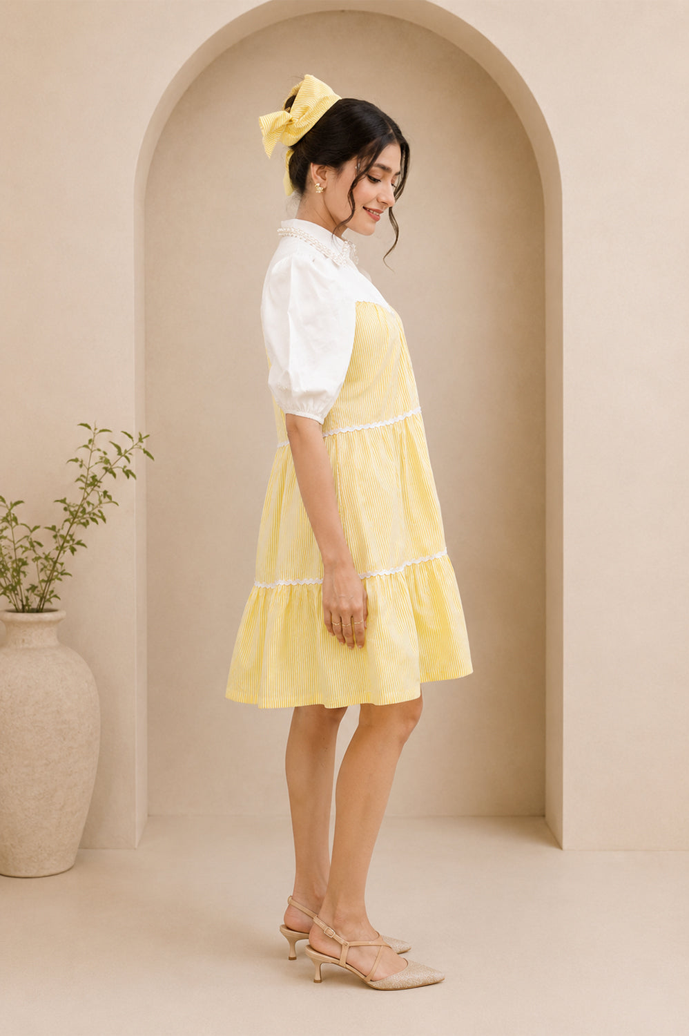 Cloud 9 Dress -  Yellow