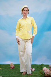 Gingham Wings Shirt - Yellow