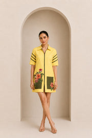 Ebony blossom dress - Yellow