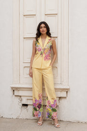 Pastel garden Coord set - Yellow