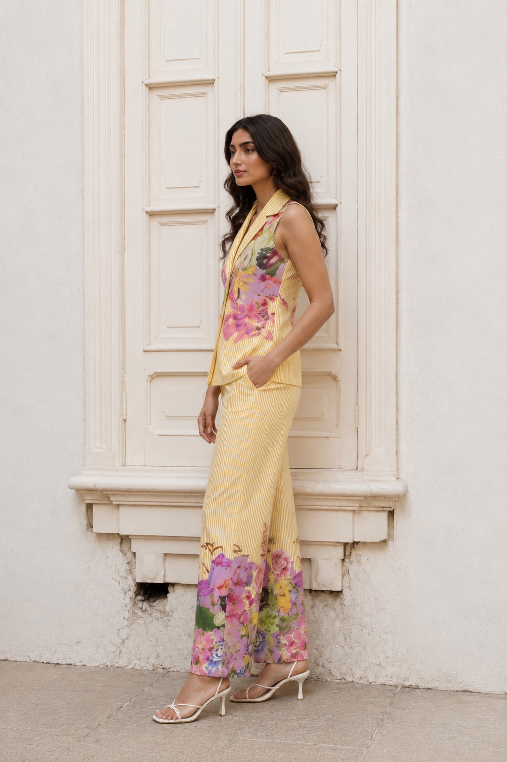 Pastel garden Coord set - Yellow