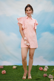 Petal Play Dress - Peach