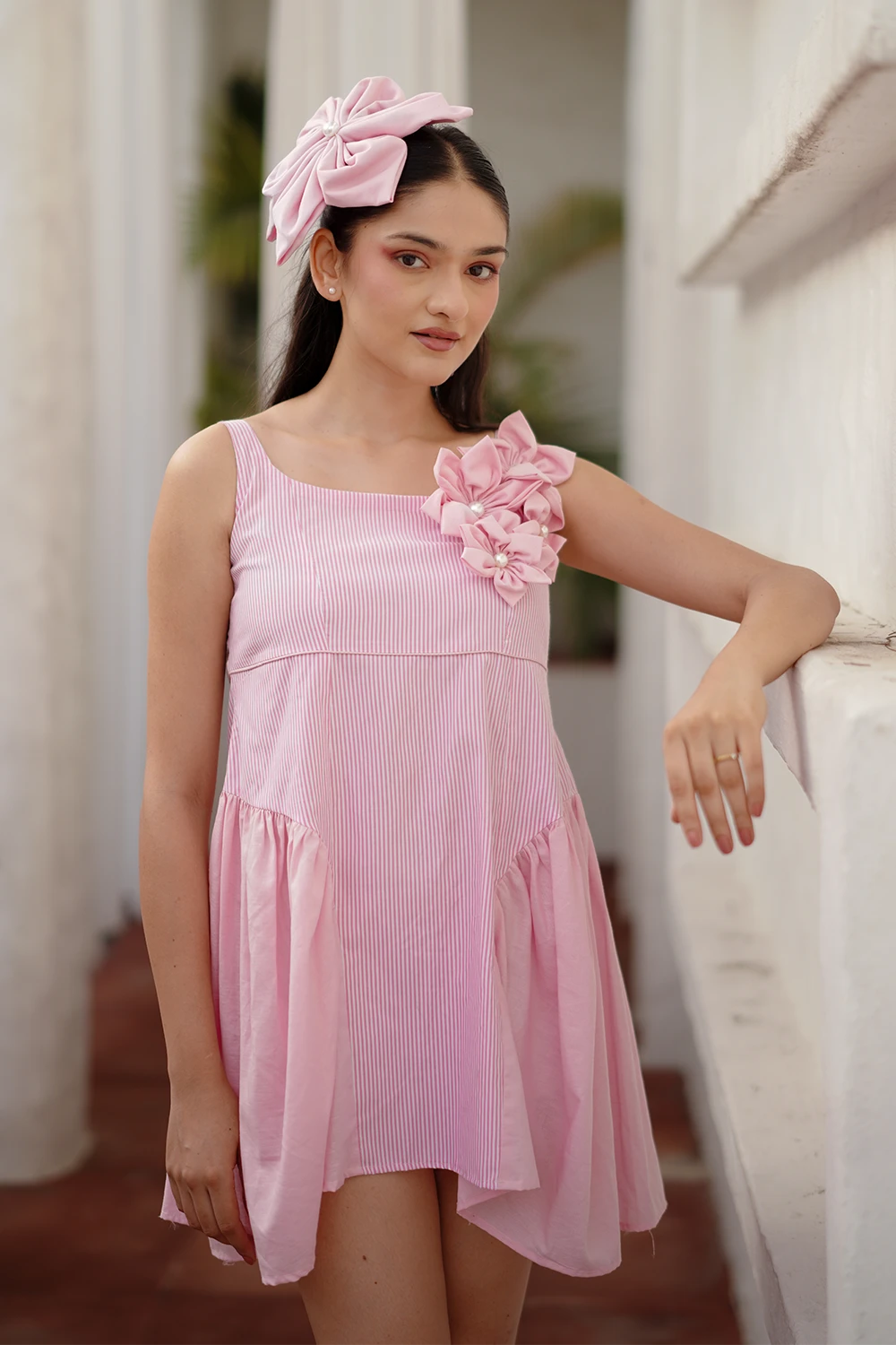 Petal puff dress