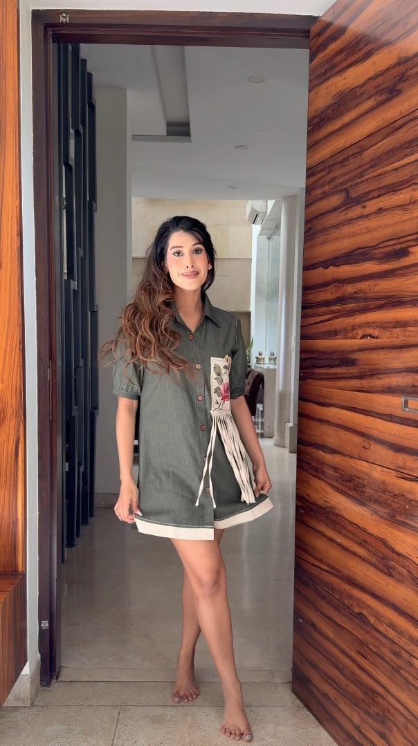 Canvas Cut Dress